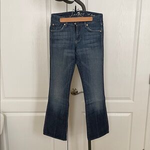 7 For All Mankind Indigo Wide Leg Jeans